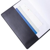 得力7900皮面笔记本(黑)-80页-18K(本)