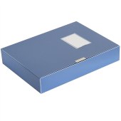 得力 5603 55mm加厚大容量档案盒 （单位：只） 蓝