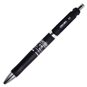 得力 S10 签字笔中性笔水笔 0.5mm 12支/盒 (单位:支) 黑色