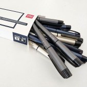 得力 S28 签字笔中性笔水笔 0.5mm 12支/盒 (单位:支) 黑色